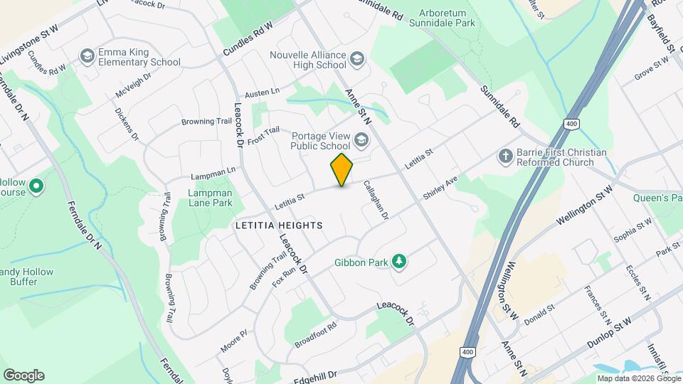 133 Letitia St Map and Location Details