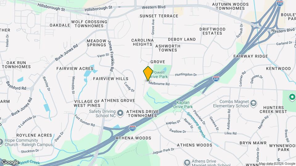 5231 Melbourne Rd Map and Location Details