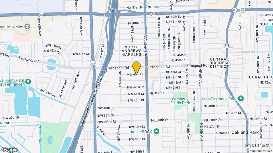 200 NW 43rd Ct Map and Location Details