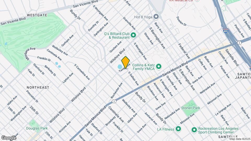 1315 S Saltair Ave, Unit 101 Map and Location Details