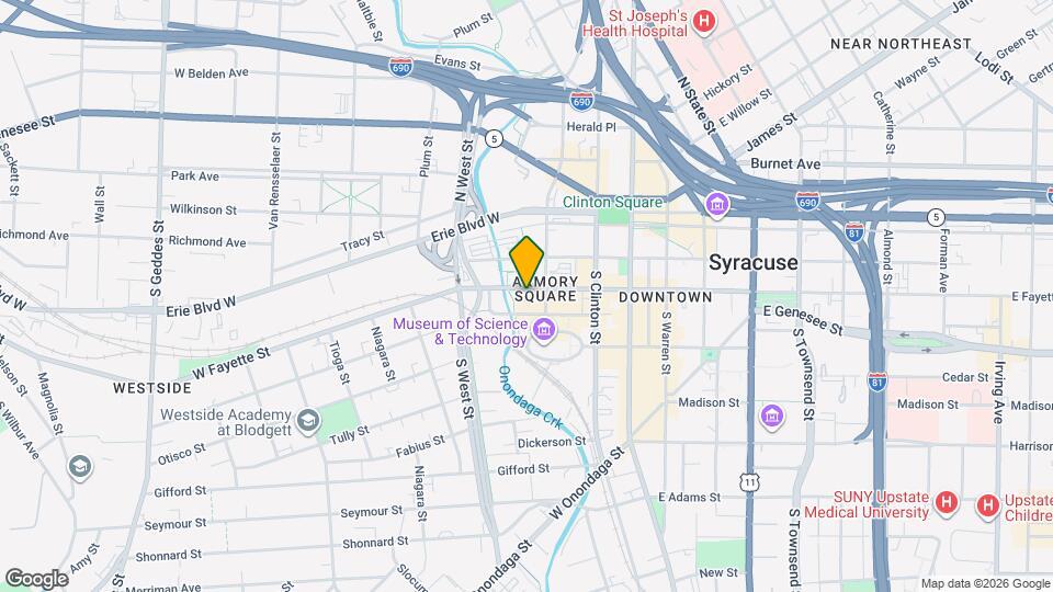 323 W Fayette St, Unit #3 Map and Location Details