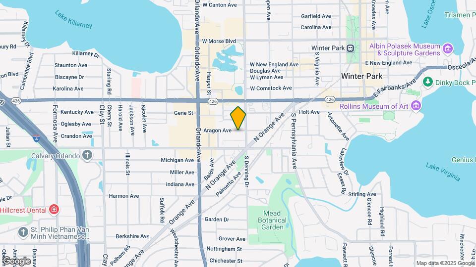 936 Aragon Ave Map and Location Details