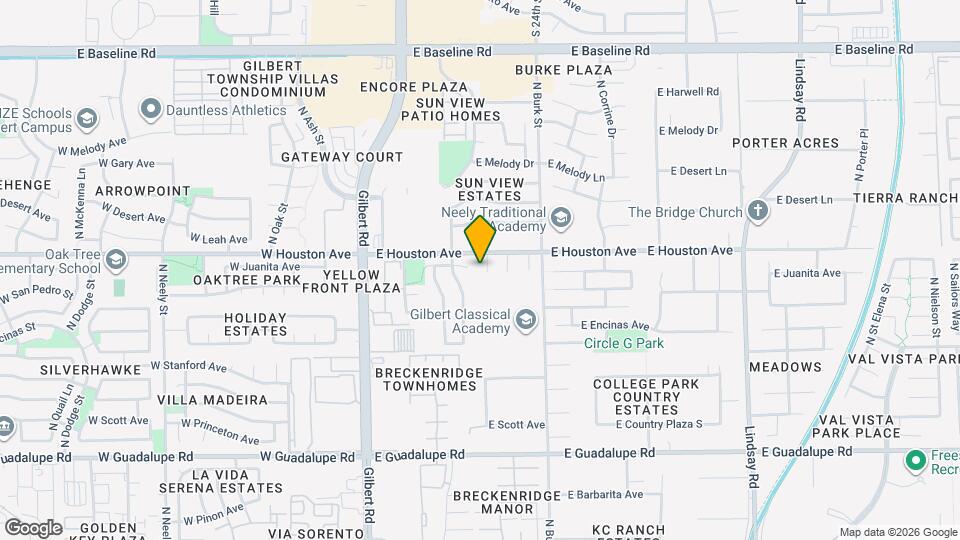 1136 N Cottonwood Ct Map and Location Details