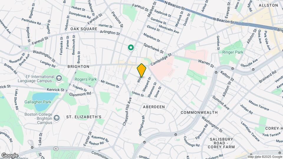 30 Winship St, Unit 1 Map and Location Details