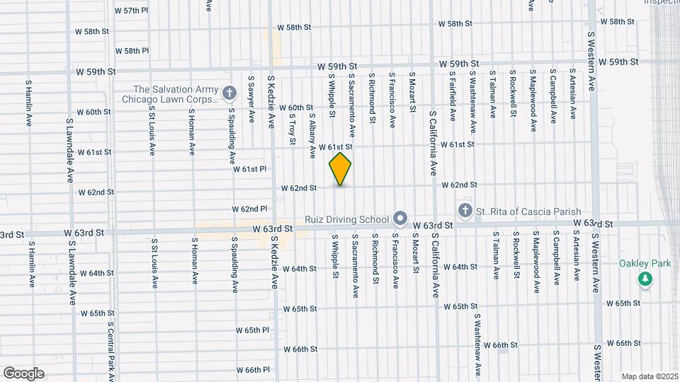 6201 S Whipple St Map and Location Details