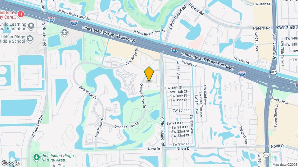 9105 SW 19th Pl Map and Location Details