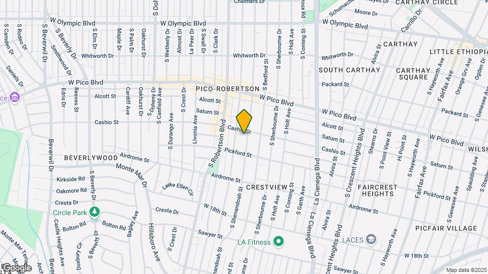 1515 S Shenandoah St Map and Location Details