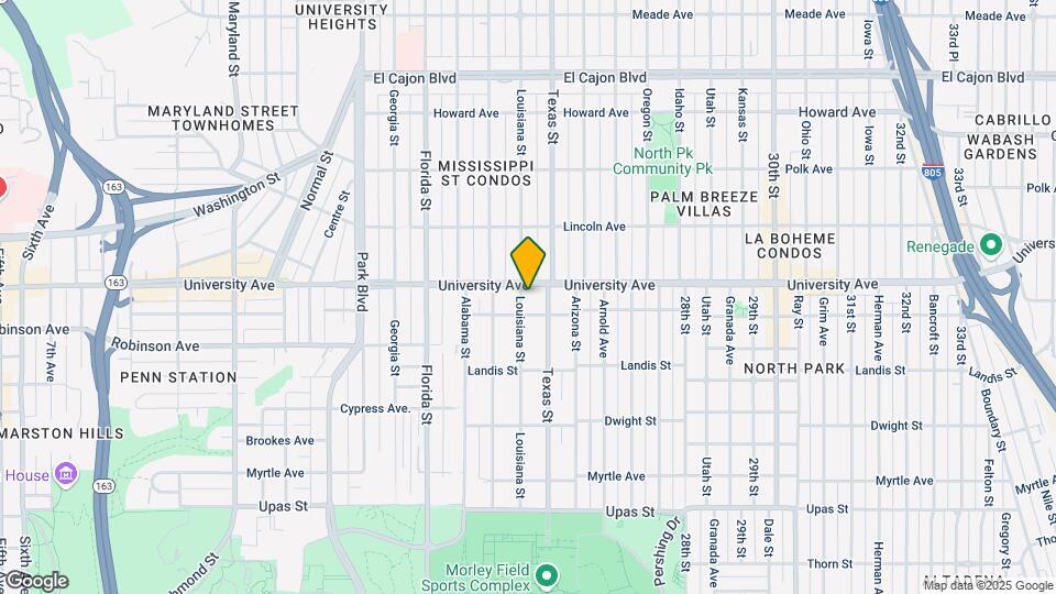 3827 Louisiana St Map and Location Details