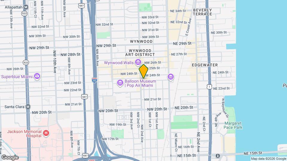 1 NW 23rd St Map and Location Details