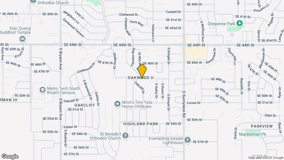 3804 SE 48th St Map and Location Details