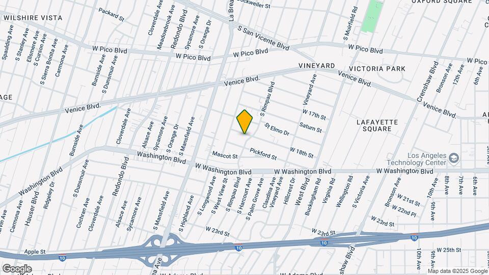 1805 S Rimpau Blvd Mapa y Detalles de la Ubicación