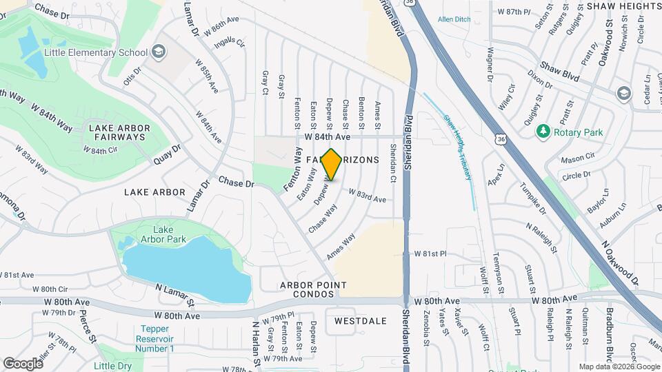 8292 Depew Way Map and Location Details