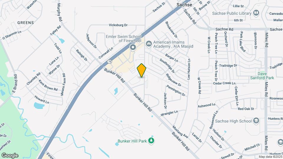 2406 Bent Oak Trail, Unit Two Bedroom - Single Occupancy Map and Location Details