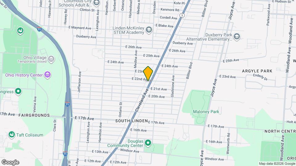 1867-1869-1869 Cleveland Ave Map and Location Details