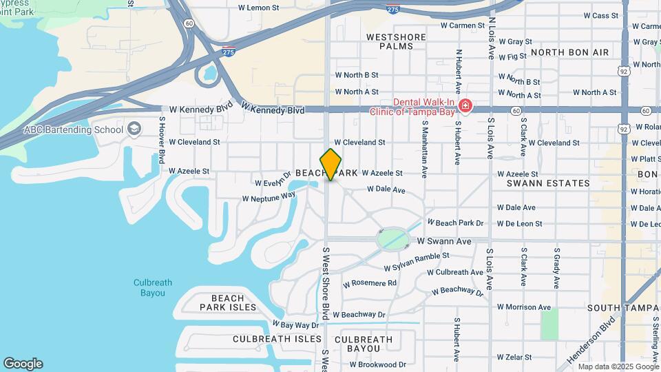404 S West Shore Blvd Map and Location Details