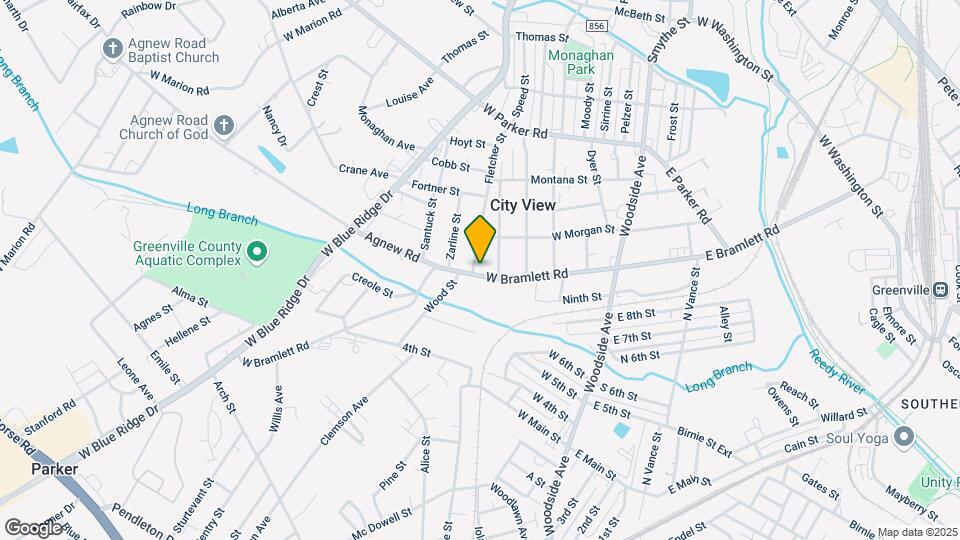 1206 W Bramlett Rd Map and Location Details
