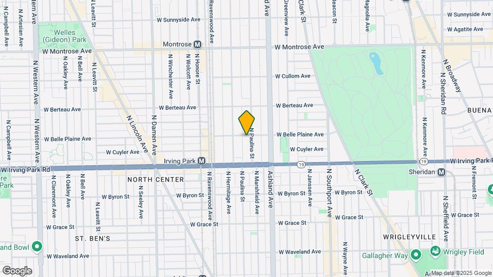 4054-4056 N Paulina St Map and Location Details