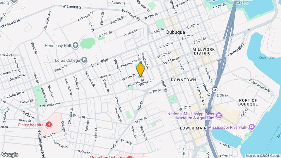 571 Jefferson St, Unit Unit 1 Map and Location Details