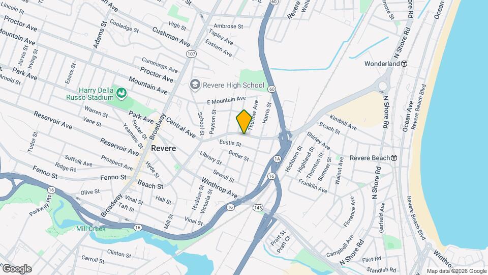 323 Beach St, Unit 1 Map and Location Details