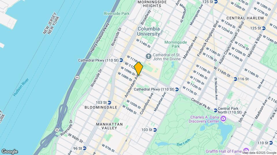174 W 109th St Mapa y Detalles de la Ubicación