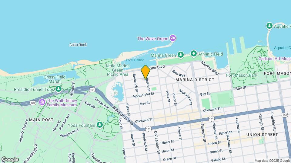 3733 Divisadero St Map and Location Details