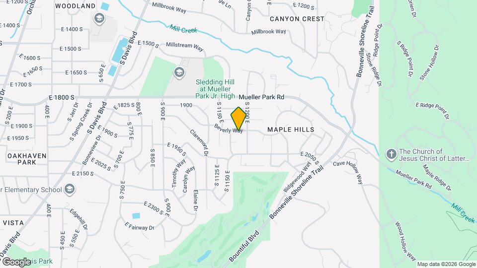 1186 Beverly Way Map and Location Details