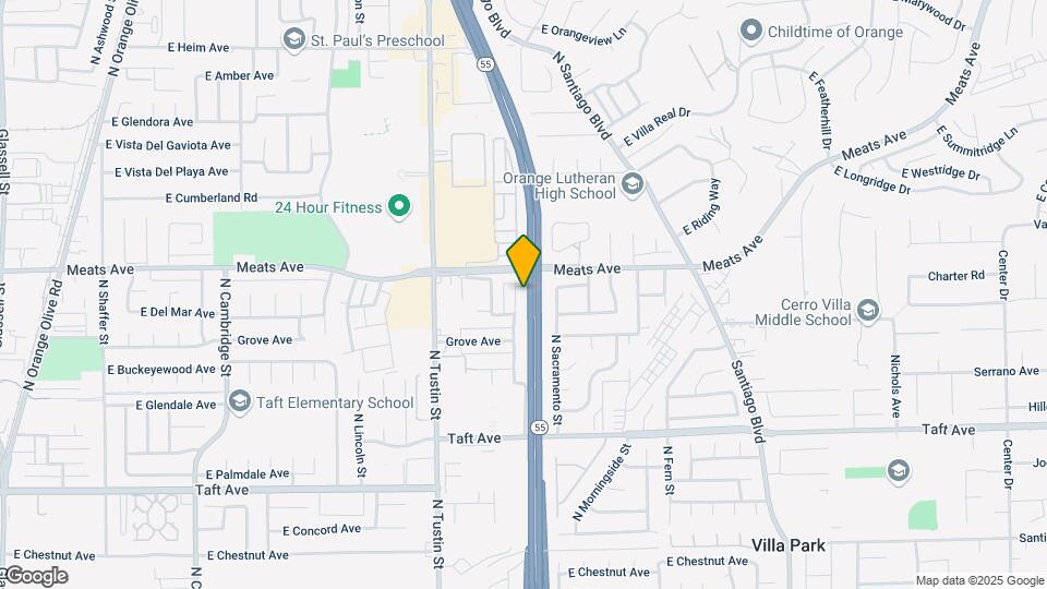 2057 N Highland St Map and Location Details