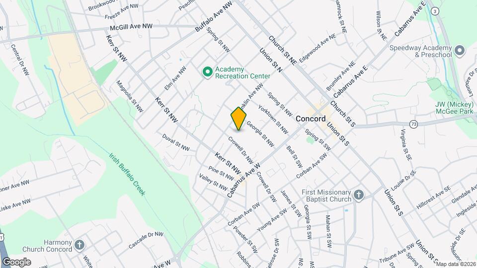 121 Willow Ln NW Map and Location Details