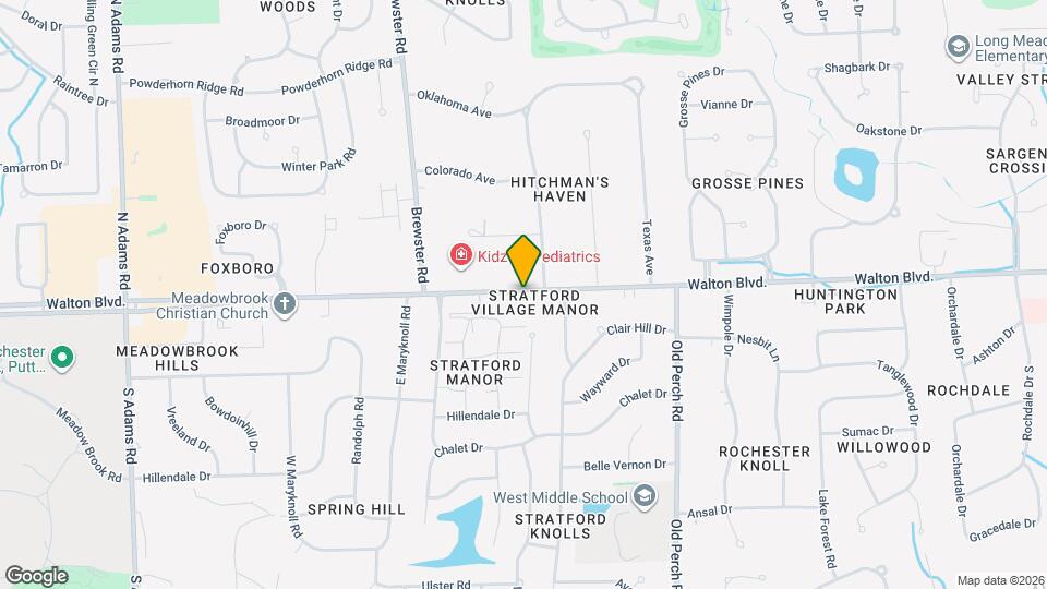 Stratford Manor Apartments Map and Location Details
