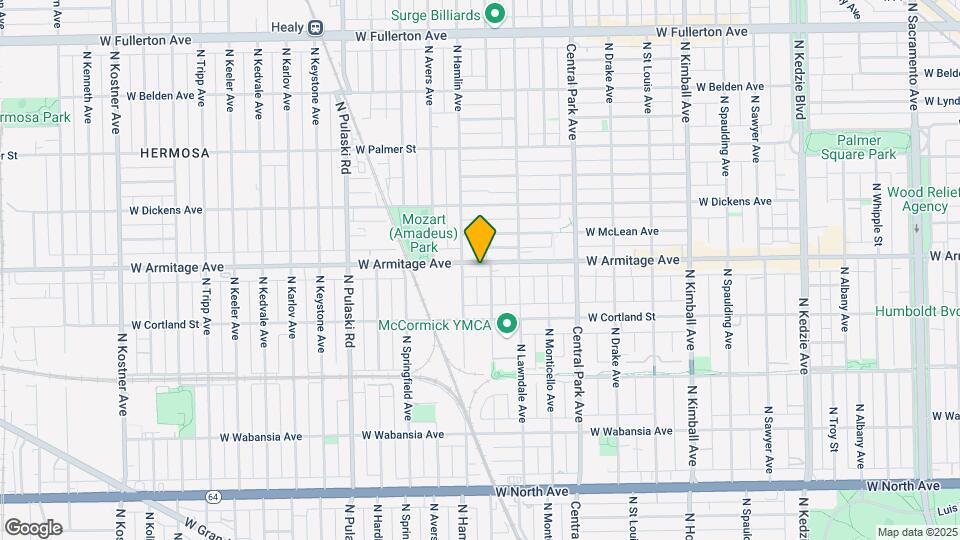 3743 W Armitage Ave Map and Location Details