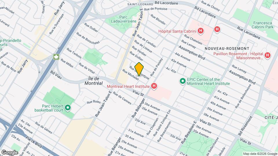 5505 Millevoye Rue Map and Location Details