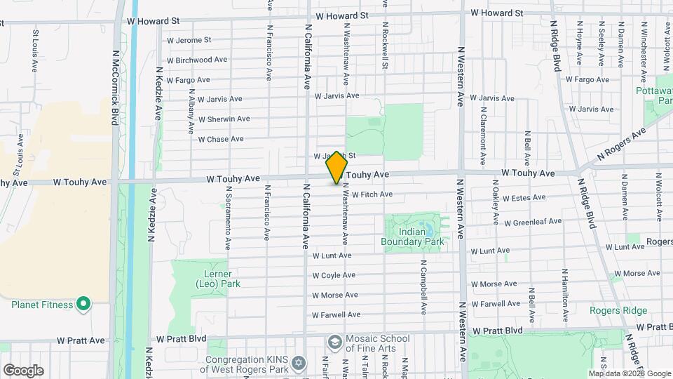2708 W Fitch Ave Map and Location Details