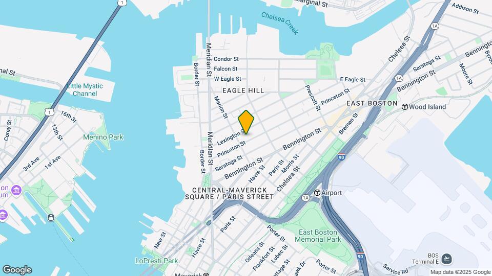 96 Princeton St, Unit #2 Map and Location Details