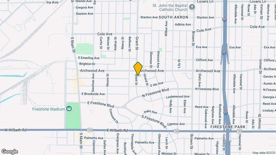 1353 Grant St Map and Location Details
