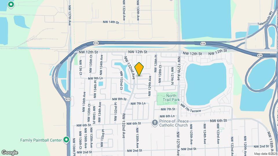 13069 NW 9th Terrace Map and Location Details