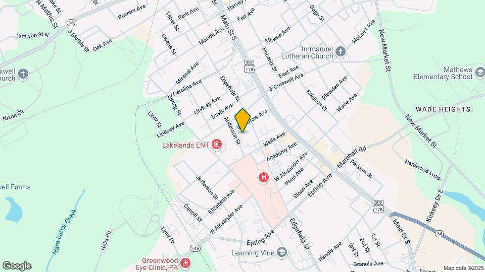 1109 Anderson St Mapa y Detalles de la Ubicación
