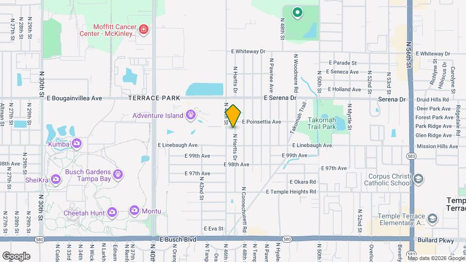 10018 N Hartts Dr Map and Location Details