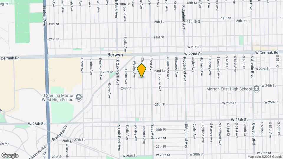 2324 Clarence Ave Map and Location Details