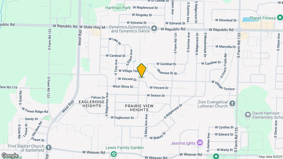 4532 S Hemlock Ave Map and Location Details