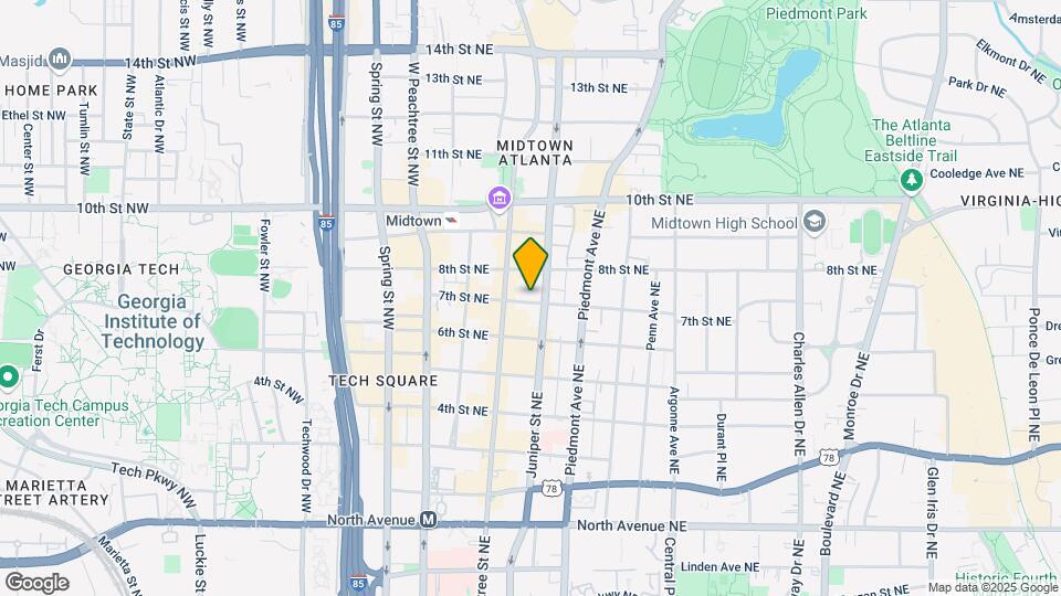 The Dagny Midtown Apartments Mapa y Detalles de la Ubicación