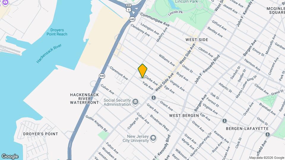 52 Yale Ave Map and Location Details