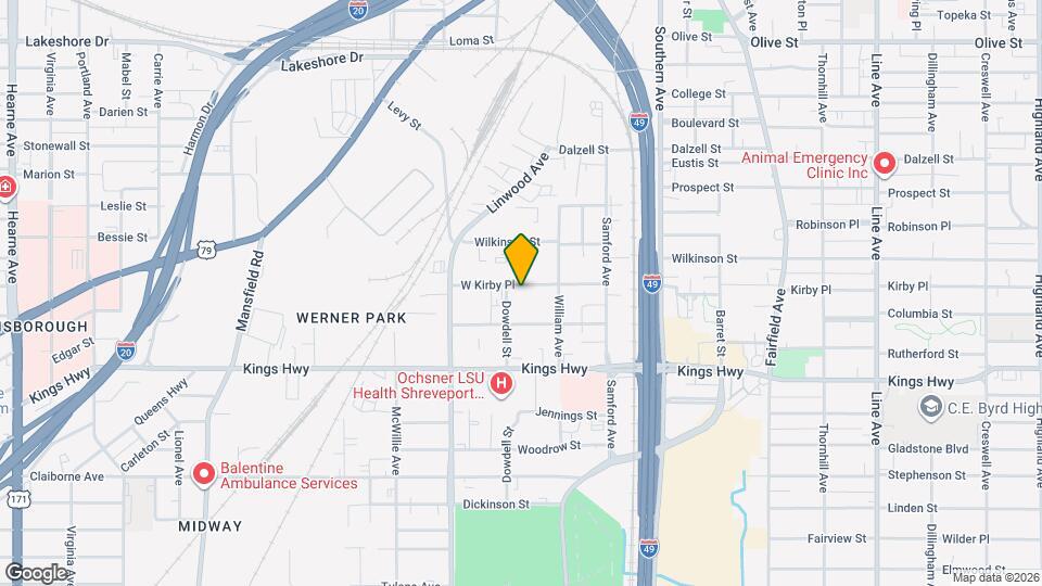 1443 W Kirby Pl Map and Location Details