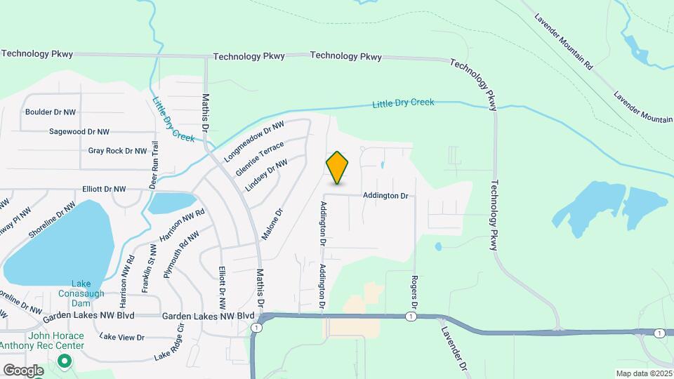 261 Addington Dr NW Map and Location Details