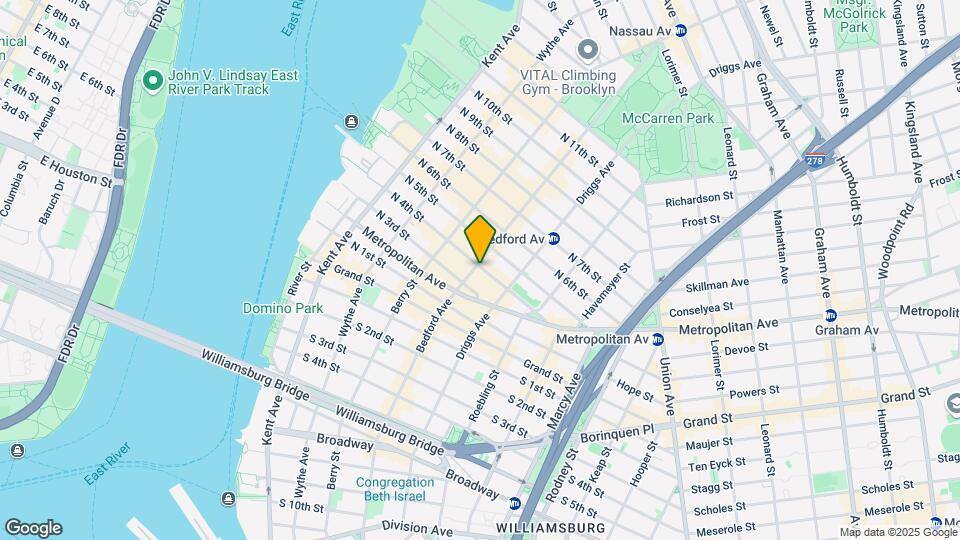 231 Bedford Ave Map and Location Details