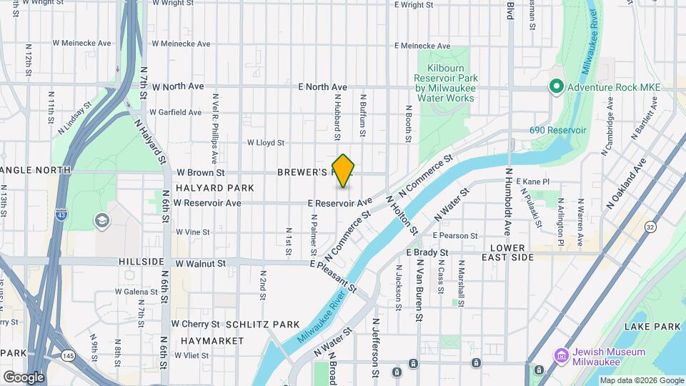 1924 N Hubbard St Map and Location Details