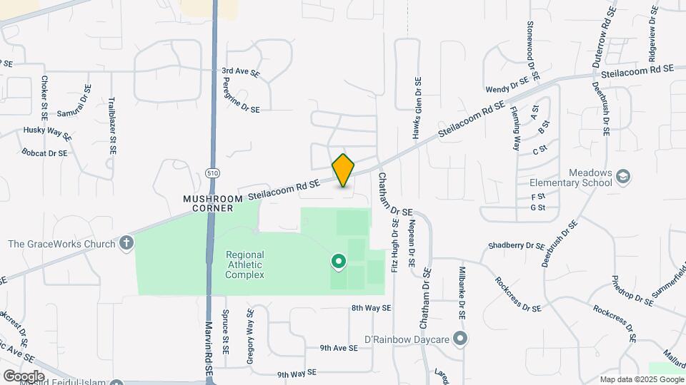 8619 SE Steilacoom Rd Map and Location Details