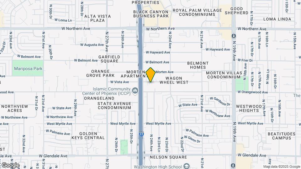 2419 W Vista Ave Map and Location Details