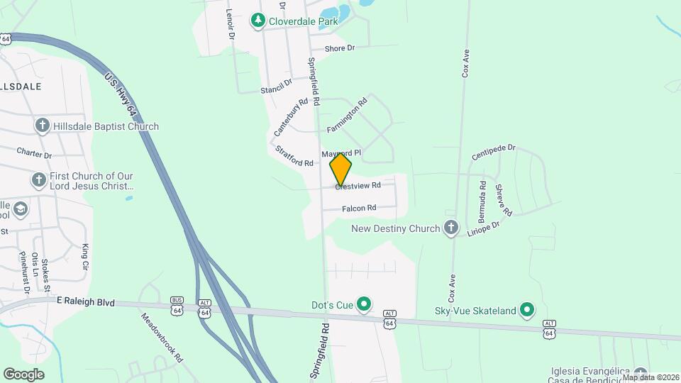 109 Crestview Rd Mapa y Detalles de la Ubicación