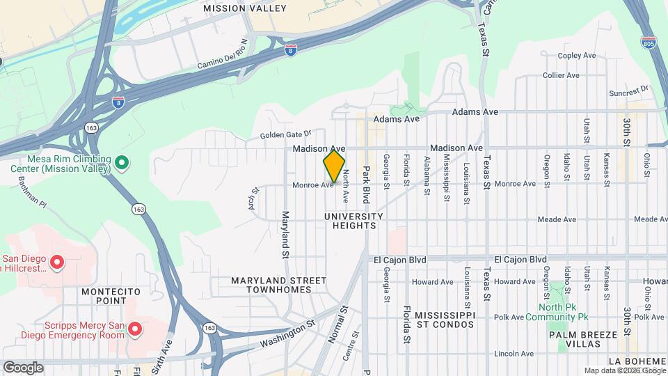 1621 Monroe Ave Map and Location Details