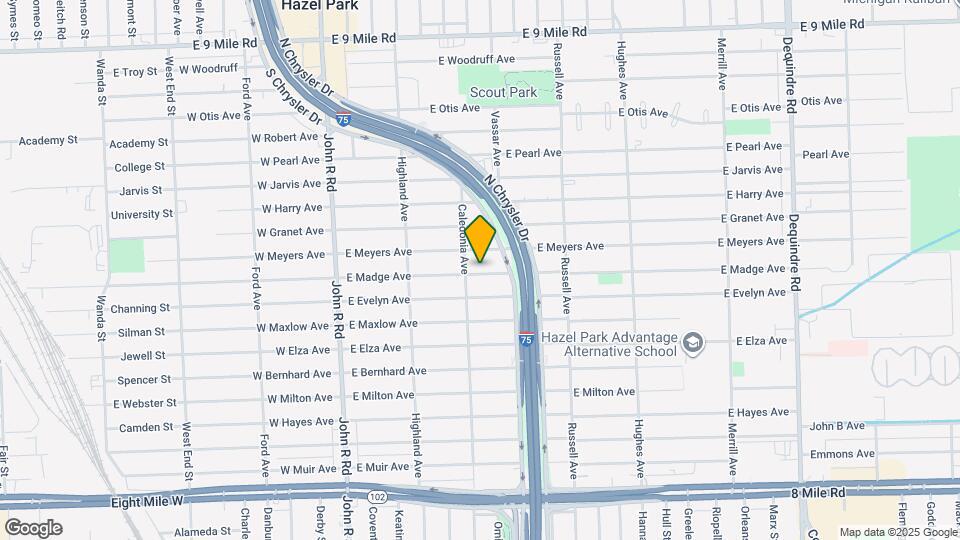 727 E Madge Ave Map and Location Details